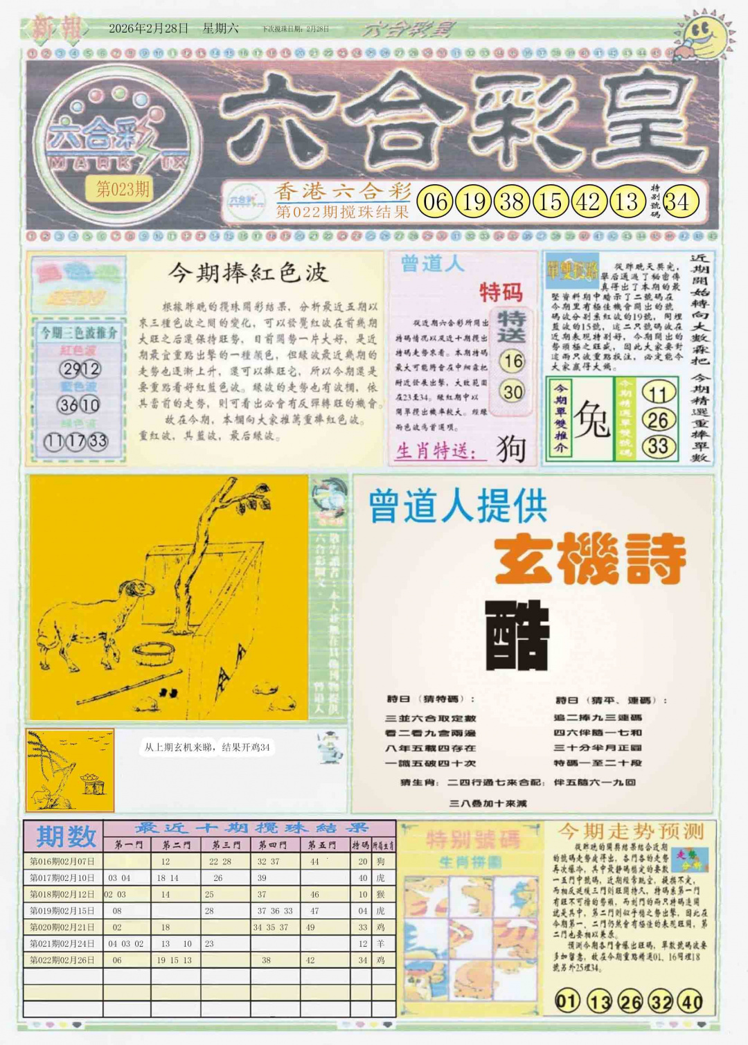 023期六合彩皇A[图]