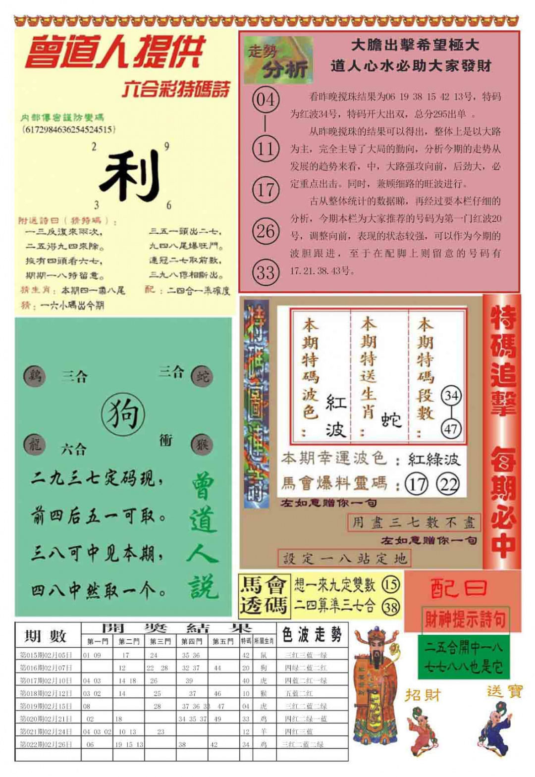 023期曾道人内幕B加大版[图]