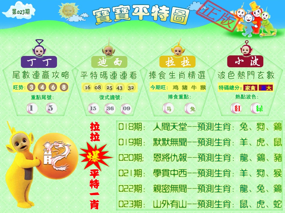 023期宝宝平特图（热）[图]
