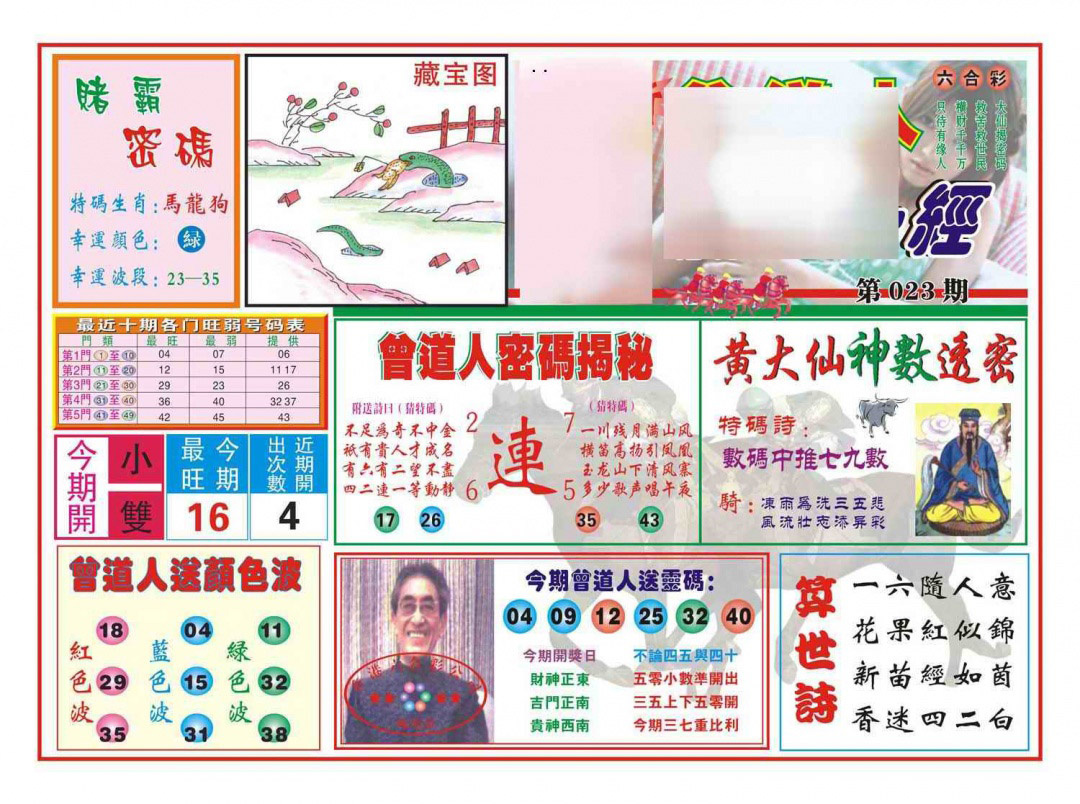 023期赢钱一经(新图)[图]