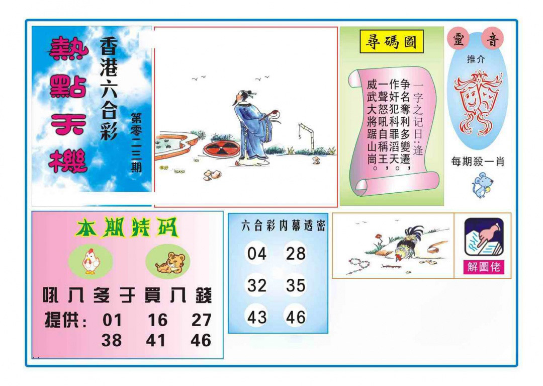 023期热点天机[图]