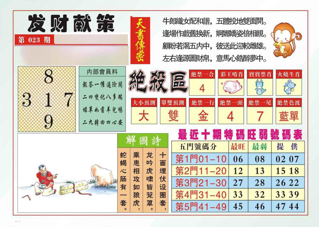 023期发财献策[图]