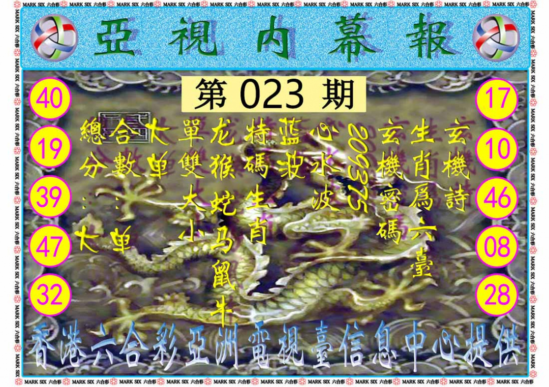 023期亚视内幕报[图]