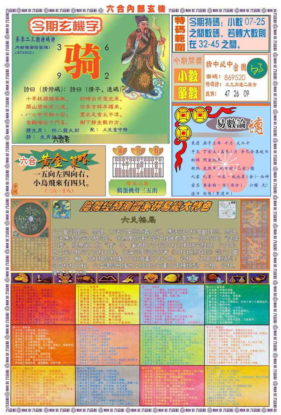 023期(新版)内部玄机B[图]