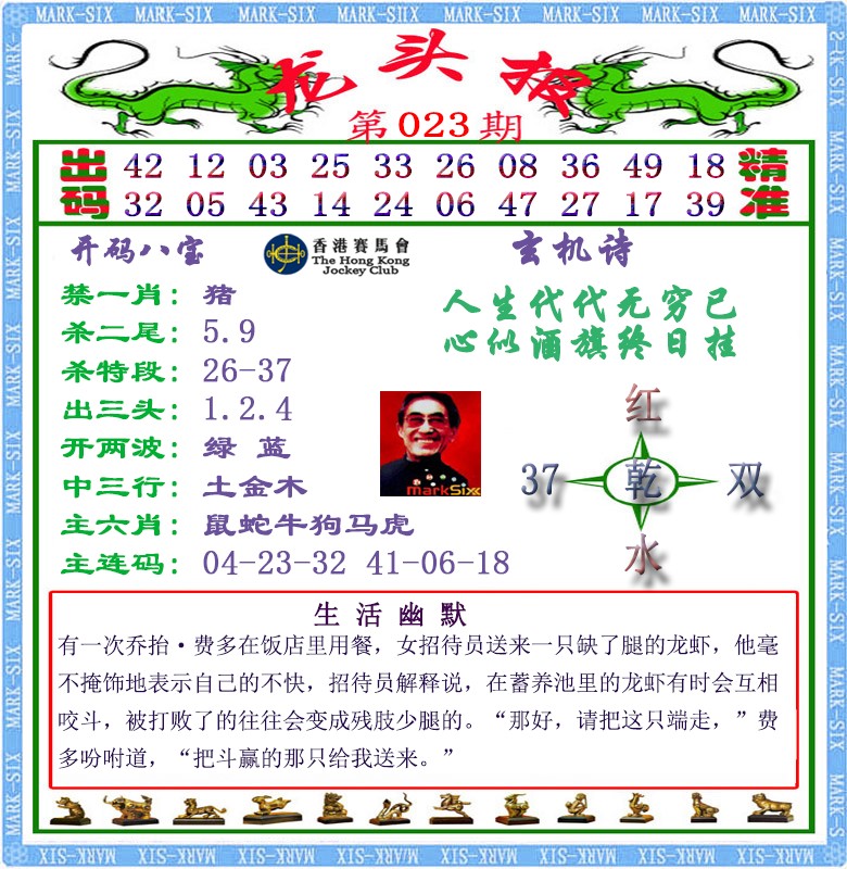 023期马经龙头报（荐）[图]