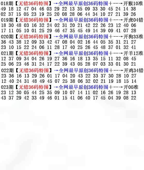 023期36码特围[图]