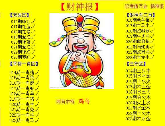 023期黄色财神报[图]