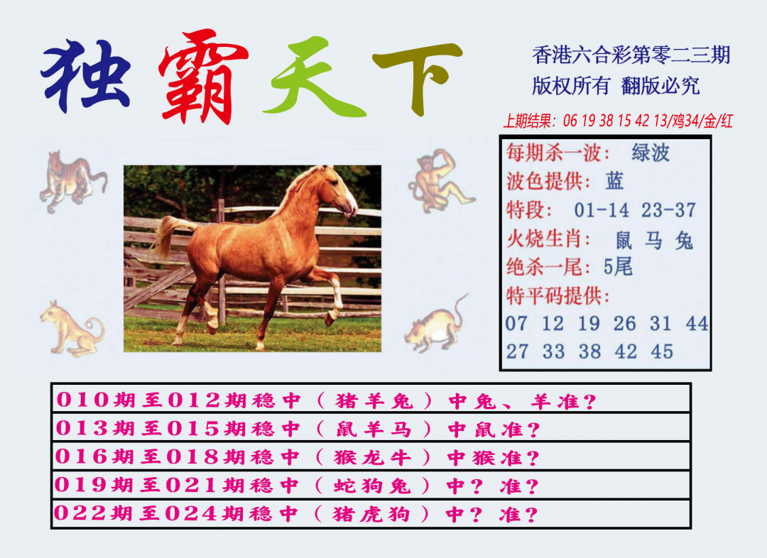 023期独霸天下[图]